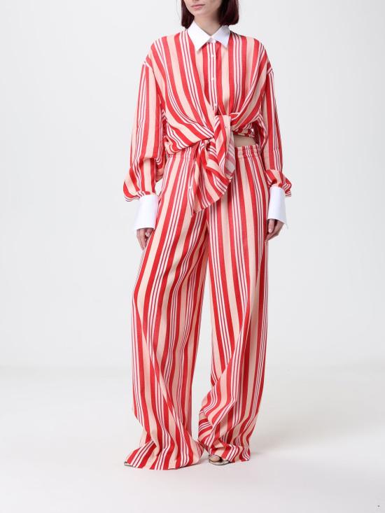 26SS 에르마노 설비노 셔츠 D482K377OQN S4808 Red - ERMANNO SCERVINO