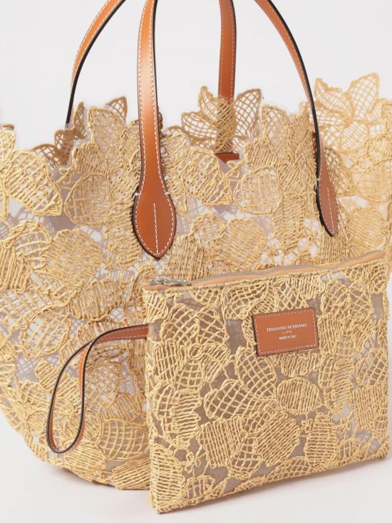 26SS 에르마노 설비노 토트백 D484S500ZQP 30815 Natural - ERMANNO SCERVINO