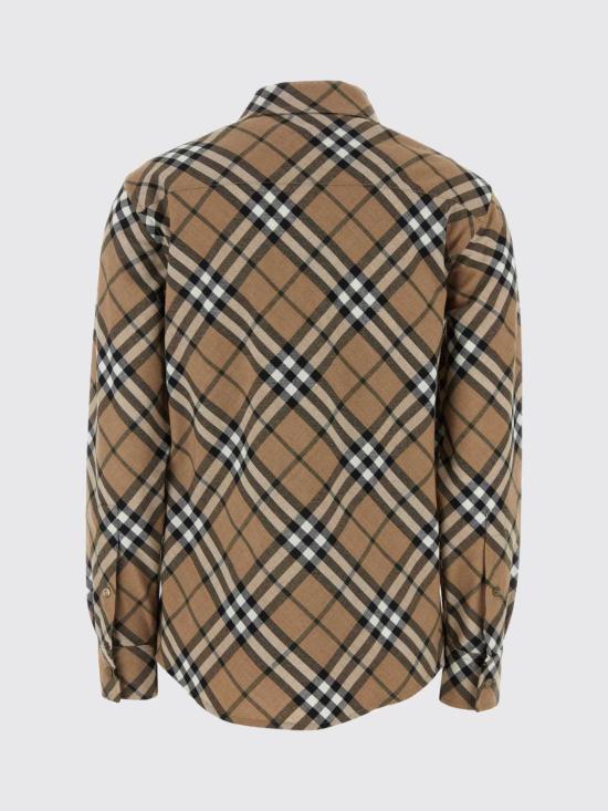 26SS 버버리 체크 울 블렌드 셔츠 8093314 Beige - BURBERRY