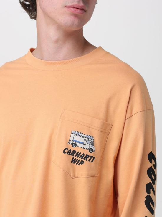 26SS 칼하트 WIP 긴팔 티셔츠 I036216 3IAXX Orange - CARHARTT WIP