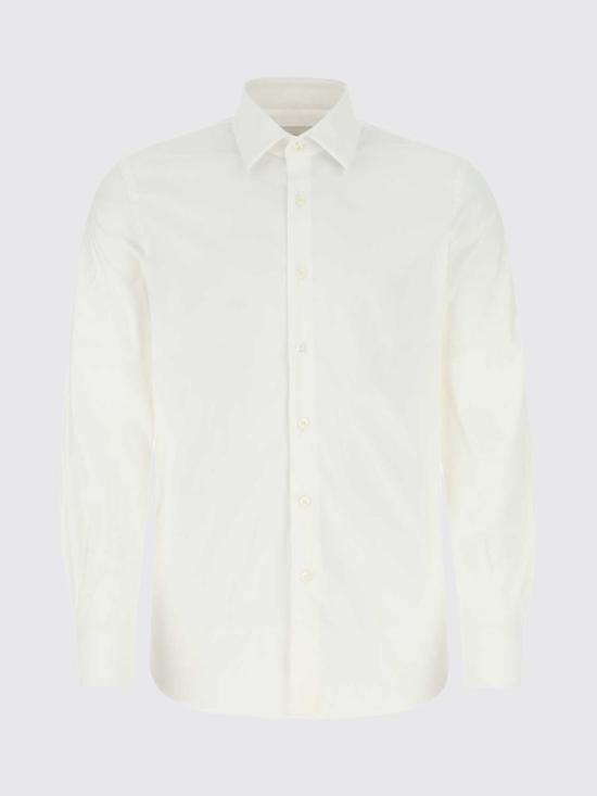 26SS 프라다 스트레치 코튼 셔츠 UCM60810HT F0009 White