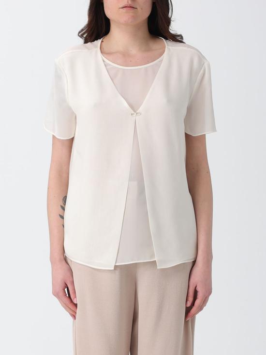 26SS 엠포리오 아르마니 반팔 티셔츠 EW003333 AF10209 U1058 Ivory