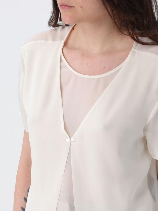 26SS 엠포리오 아르마니 반팔 티셔츠 EW003333 AF10209 U1058 Ivory - EMPORIO ARMANI