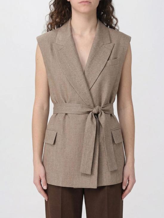 26SS 브루넬로 쿠치넬리 스파클링 트윌 웨이스트코트 MH5267774 C920 Pink