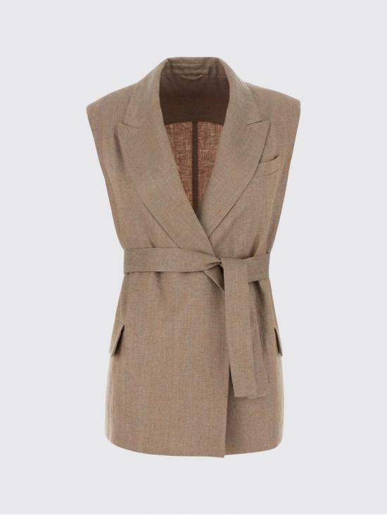 26SS 브루넬로 쿠치넬리 스파클링 트윌 웨이스트코트 MH5267774 C920 Pink - BRUNELLO CUCINELLI