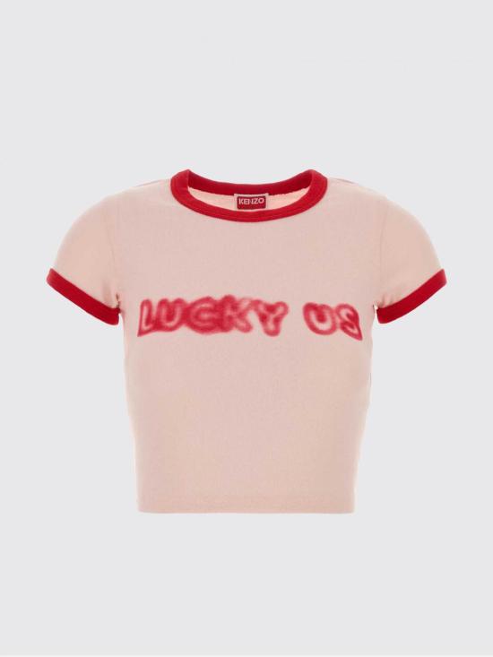 26SS 겐조 반팔 티셔츠 FG52TS0124SK 34 Pink - KENZO