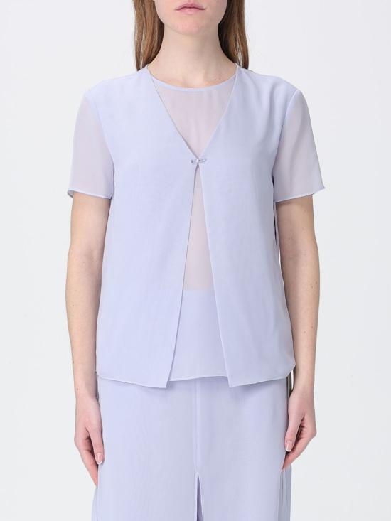 26SS 엠포리오 아르마니 반팔 티셔츠 EW003333 AF10209 U9341 Lilac