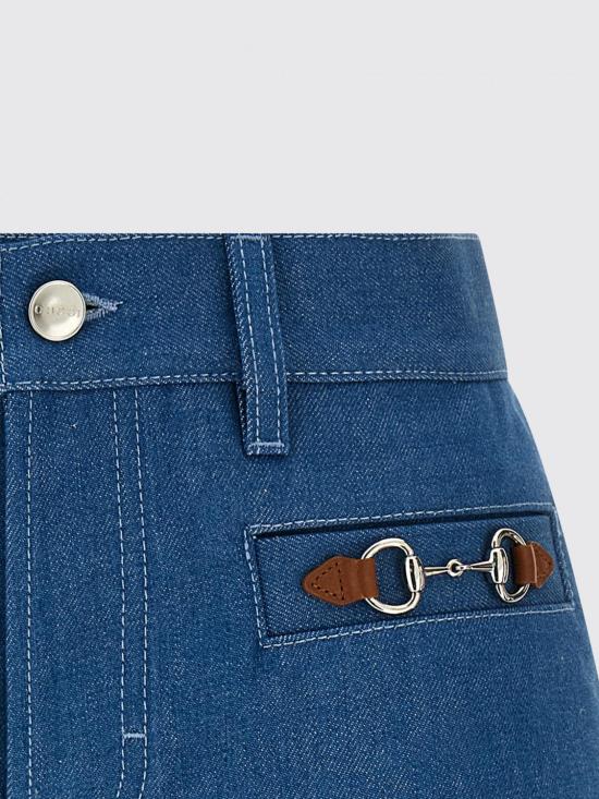 26SS 구찌 데님 숏팬츠 851990XDDEH 4850 Blue - GUCCI