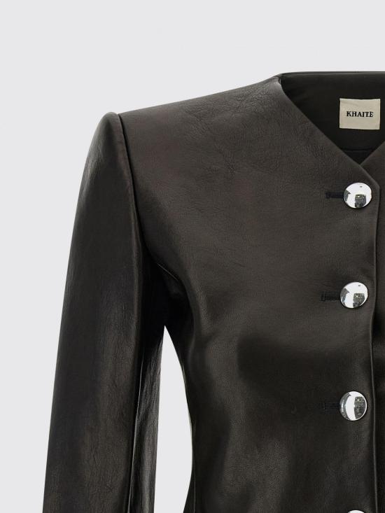 26SS 케이트 가죽 자켓 6215729 200 Black - KHAITE