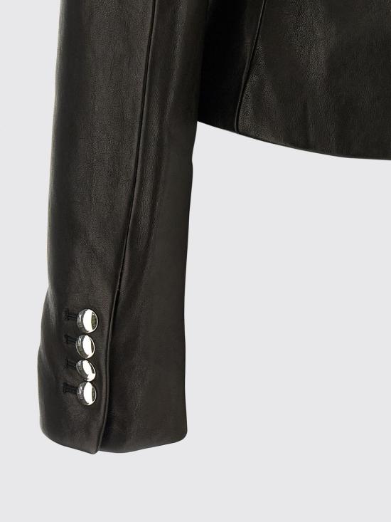 26SS 케이트 가죽 자켓 6215729 200 Black - KHAITE