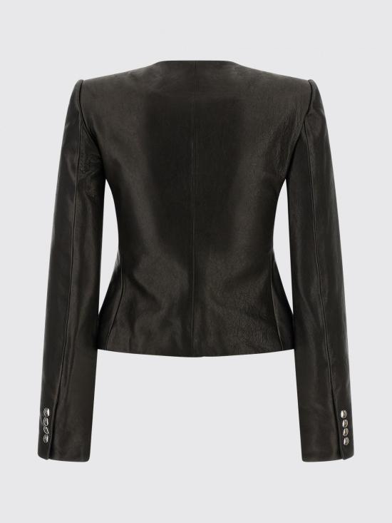 26SS 케이트 가죽 자켓 6215729 200 Black - KHAITE