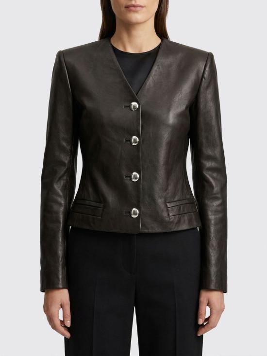 26SS 케이트 가죽 자켓 6215729 200 Black