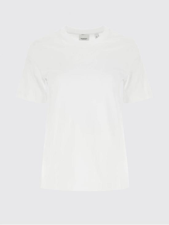 26SS 버버리 자수 오크 리프 크레스트 코튼 티셔츠 8069109 White - BURBERRY