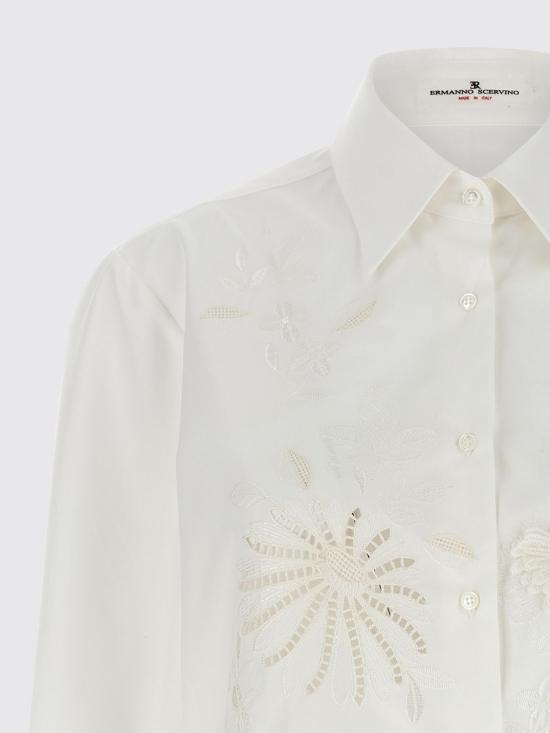 26SS 에르마노 설비노 셔츠 D482K362RWGF 10602 White - ERMANNO SCERVINO