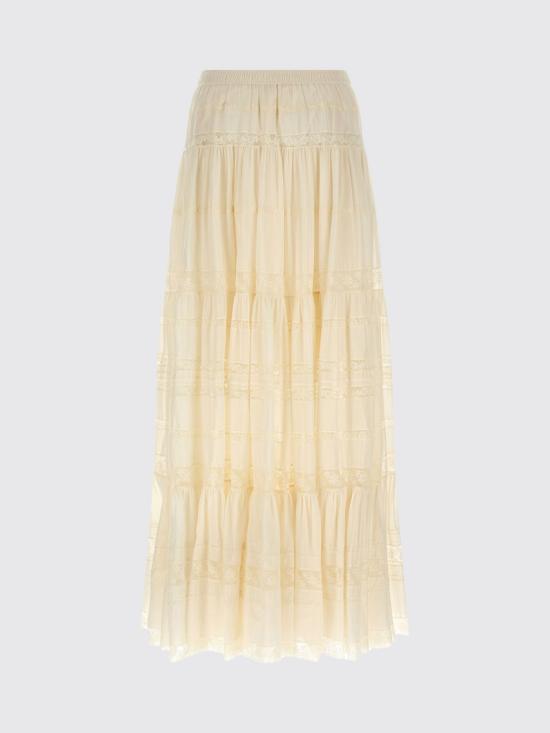 26SS 에르마노 설비노 롱 스커트 D482O384APJBN 10104 White - ERMANNO SCERVINO