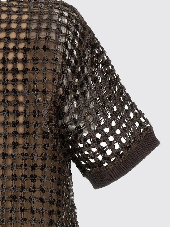 26SS 브루넬로 쿠치넬리 미디 원피스 MCBR11A90 C8589 Brown - BRUNELLO CUCINELLI