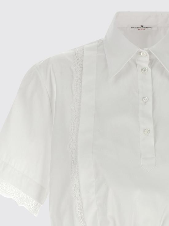 26SS 에르마노 설비노 셔츠 D482L323APBQP 10601 White - ERMANNO SCERVINO