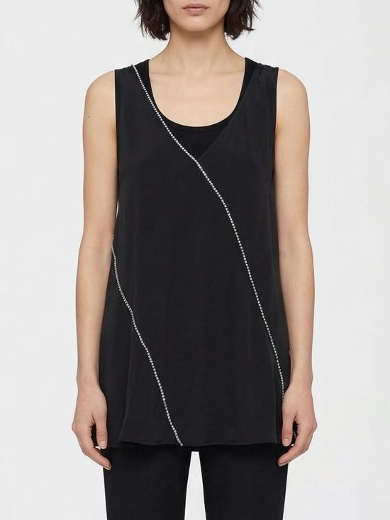 26SS 질샌더 민소매 티셔츠 J01NC0176J65022 001 Black