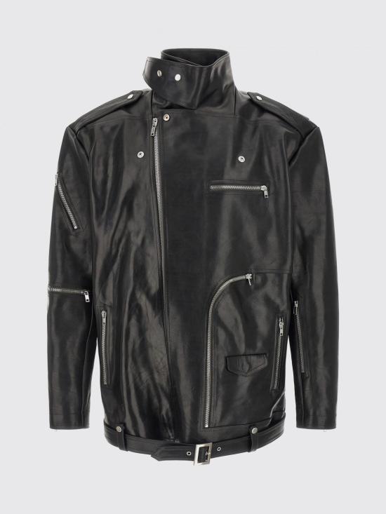 26SS 릭 오웬스 가죽 자켓 RU01F2773LGB 09 Black - RICK OWENS