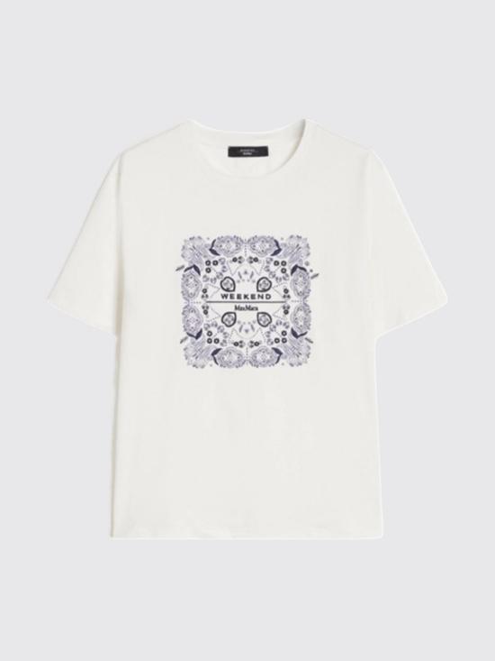 26SS 위켄드막스마라 반팔 티셔츠 265971046106 006 White
