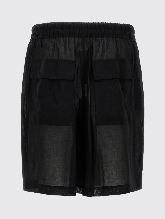26SS 릭 오웬스 숏팬츠 RU01F2385CV 09 Black - RICK OWENS