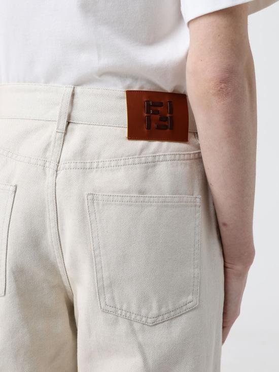 26SS 펜디 데님 팬츠 FLP882AOHV F1W0T Ocher - FENDI