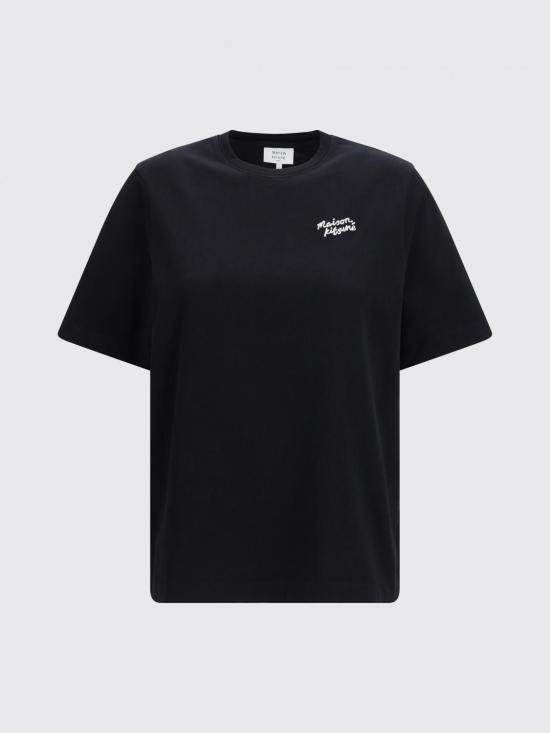 26SS 메종키츠네 핸드라이팅 컴포트 티셔츠 PW00114KJ0119 O197 Black - MAISON KITSUNE