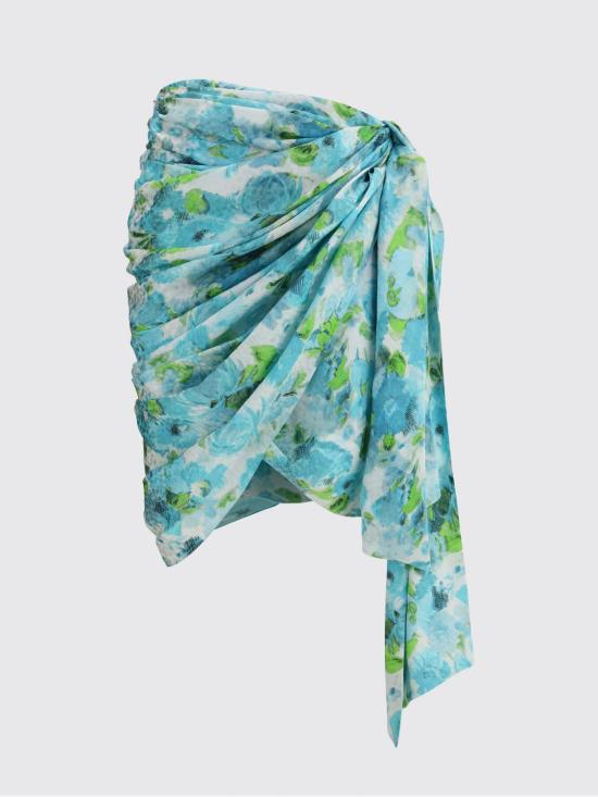 26SS 끌로에 미디 스커트 CH26UJU26387 91J Gnawed Blue - CHLOE