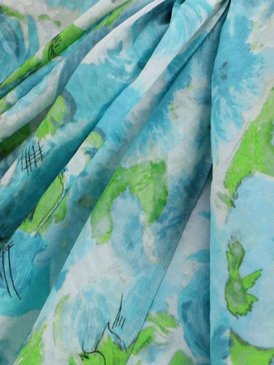 26SS 끌로에 미디 스커트 CH26UJU26387 91J Gnawed Blue - CHLOE