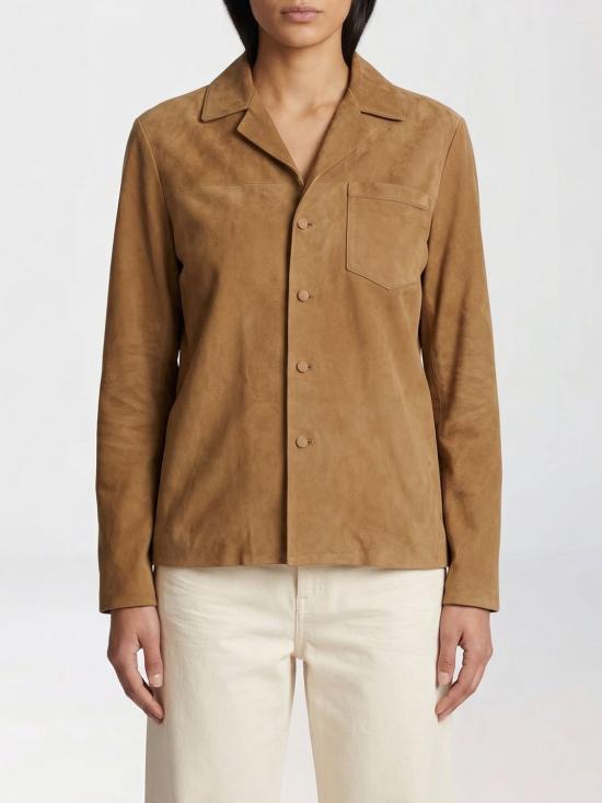 26SS 생로랑 셔츠 860703YCUH2 2631 Tobacco