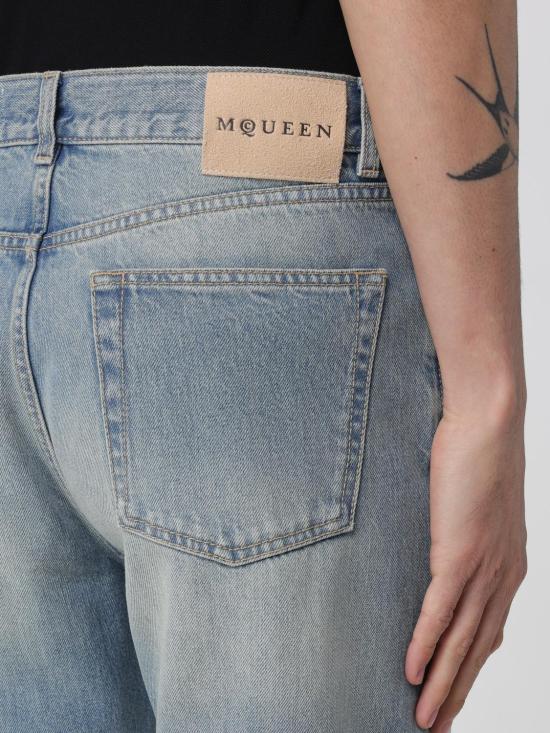 26SS 알렉산더 맥퀸 데님 팬츠 845485QYABU 4211 Blue - ALEXANDER MCQUEEN