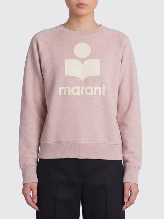 26SS 이자벨마랑에뚜왈 밀리니 코튼 로고 스웨트셔츠 SW0160FAC3M07E LKEC Pink