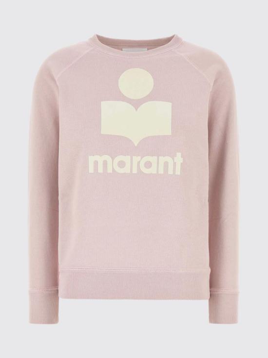 26SS 이자벨마랑에뚜왈 밀리니 코튼 로고 스웨트셔츠 SW0160FAC3M07E LKEC Pink - ISABEL MARANT ETOILE