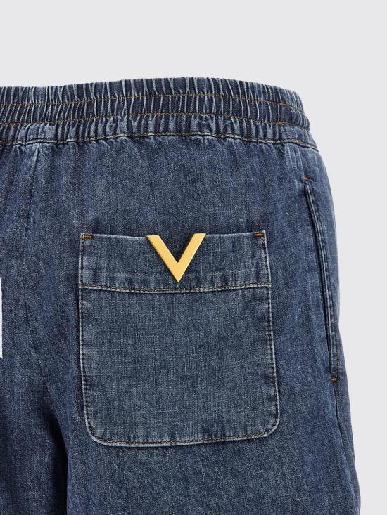 26SS 발렌티노 가라바니 데님 숏팬츠 8B3DD5509YA 558 Blue - VALENTINO GARAVANI