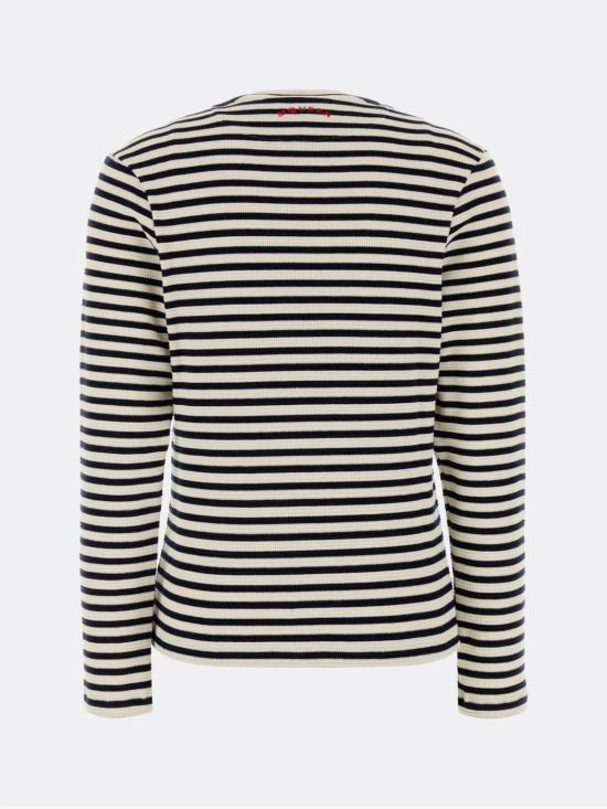 26SS 알렉산더 맥퀸 긴팔 티셔츠 857886QLAFI 4046 Navy - ALEXANDER MCQUEEN