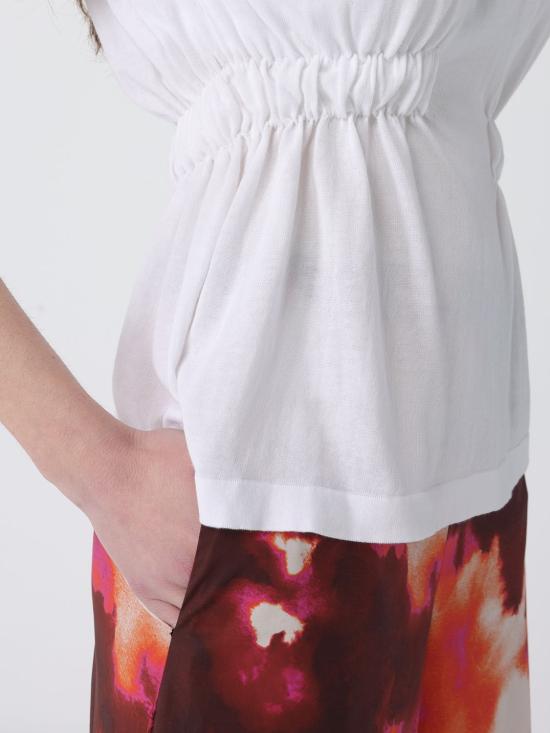 26SS 리비아나 콘티 민소매 티셔츠 L6SD20 A01 0 White - LIVIANA CONTI