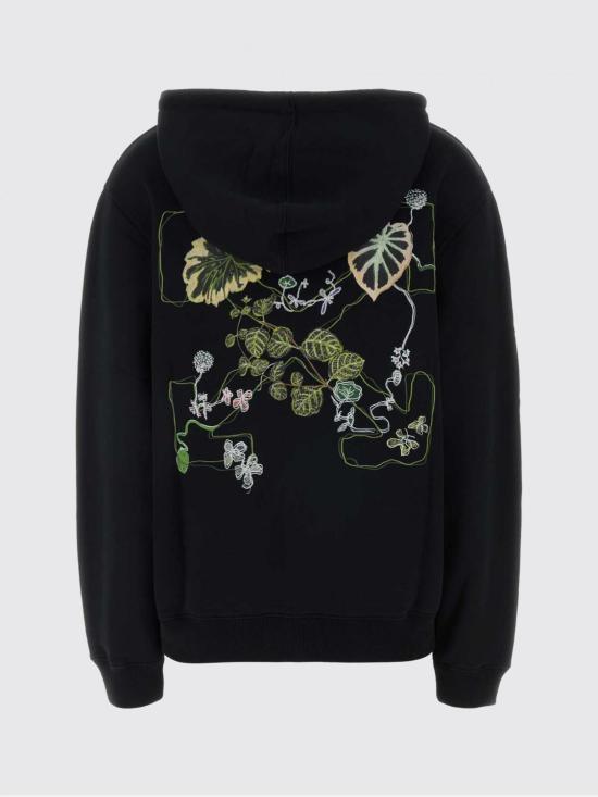 26SS 오프화이트 후드 티셔츠 2BB035S26FLE003 1058 Black - OFF WHITE