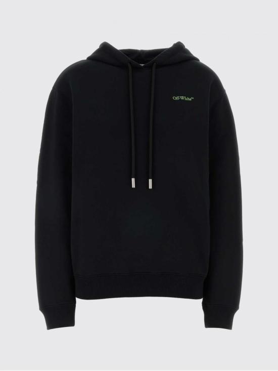 26SS 오프화이트 후드 티셔츠 2BB035S26FLE003 1058 Black - OFF WHITE