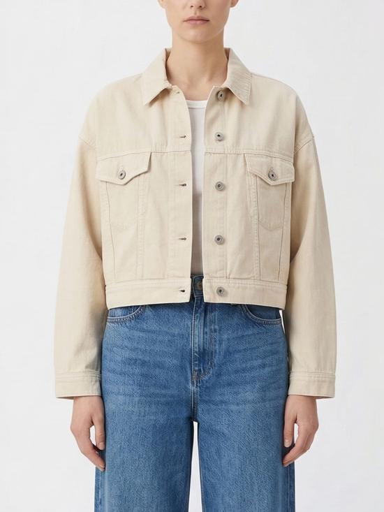 26SS 브루넬로 쿠치넬리 다이 코튼 & 리넨 아우터 재킷 ML9967674 C8739 White