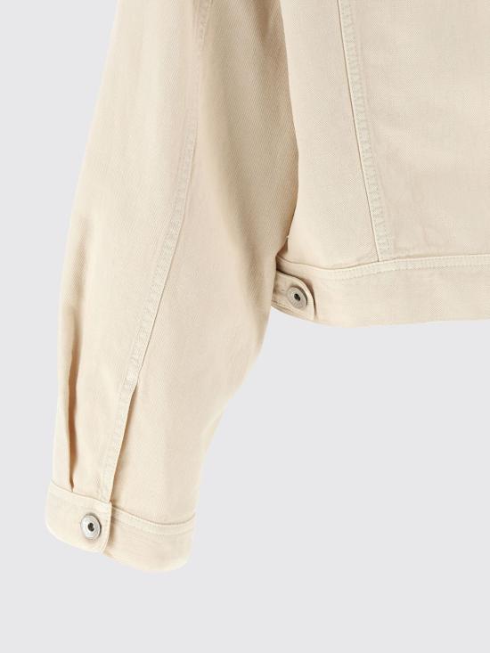 26SS 브루넬로 쿠치넬리 다이 코튼 & 리넨 아우터 재킷 ML9967674 C8739 White - BRUNELLO CUCINELLI