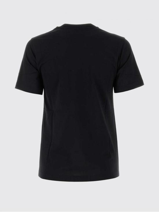 26SS 버버리 자수 오크 리프 크레스트 코튼 티셔츠 8069108 Black - BURBERRY