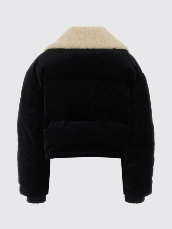 26SS 구찌 코튼 벨벳 푸퍼 봄버 자켓 847385ZJV75 1000 Black - GUCCI