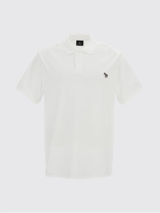 26SS 폴 스미스 레귤러핏 지브라 패치 폴로 셔츠 M2R183KPZEBRA 01 White - PAUL SMITH