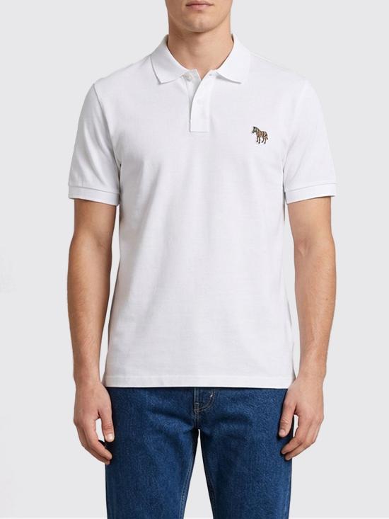 26SS 폴 스미스 레귤러핏 지브라 패치 폴로 셔츠 M2R183KPZEBRA 01 White