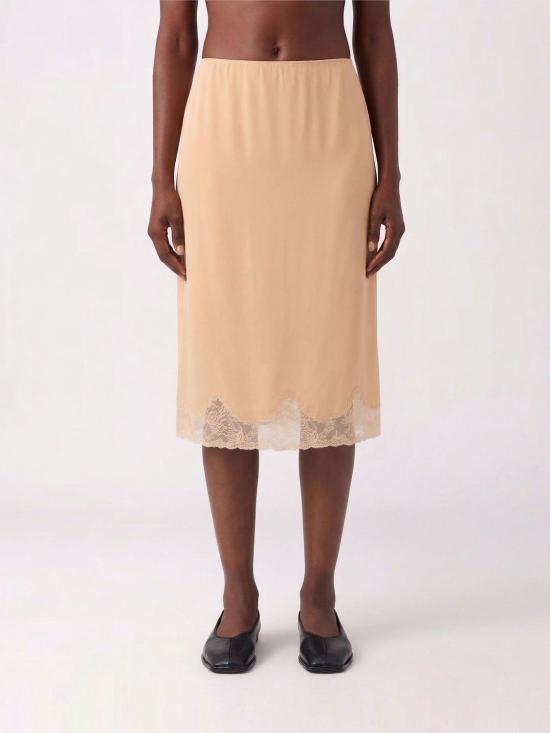 26SS 생로랑 미디 스커트 851414Y100W 2965 Beige