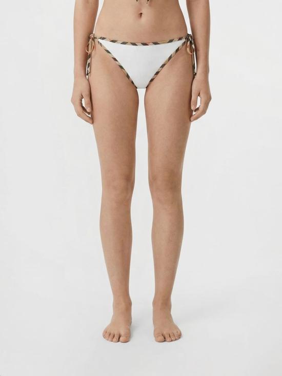 26SS 버버리 체크 트림 비키니 브리프 8118811 White