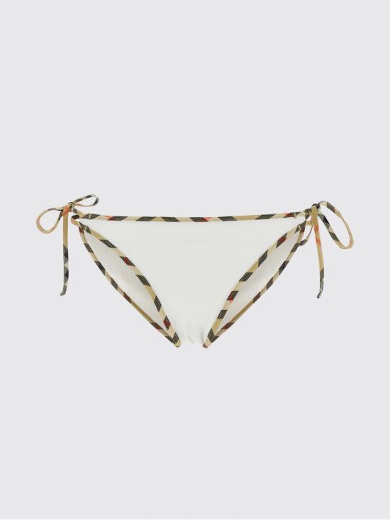 26SS 버버리 체크 트림 비키니 브리프 8118811 White - BURBERRY