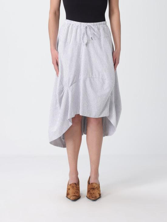 26SS 비비안웨스트우드 미디 스커트 1K01002YW01ET O201 Blue