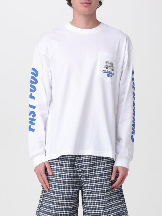 26SS 칼하트 WIP 긴팔 티셔츠 I036216 02XX White - CARHARTT WIP