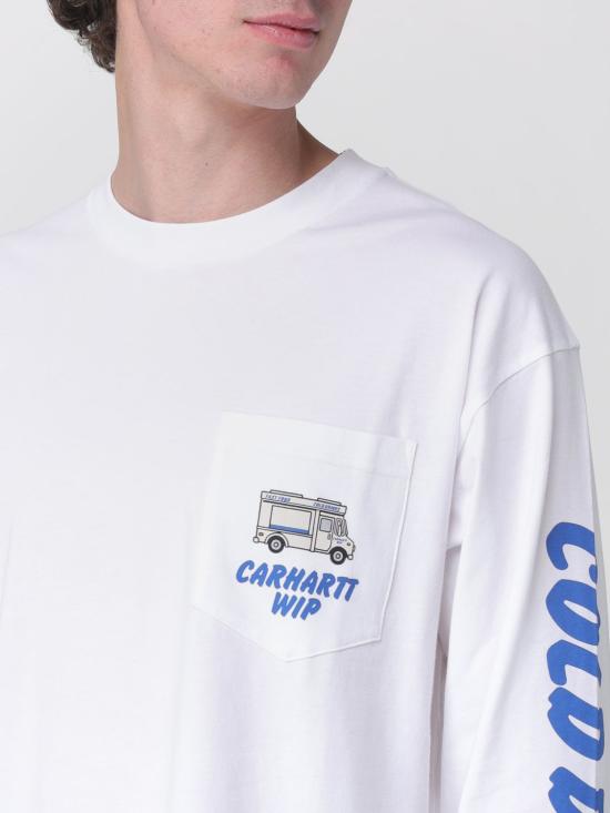 26SS 칼하트 WIP 긴팔 티셔츠 I036216 02XX White - CARHARTT WIP